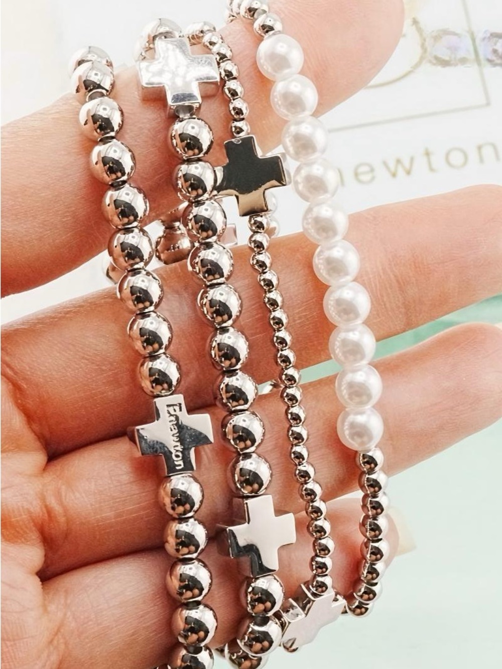 Enewton Silver Cross Bracelet Set - Picture 4 of 5